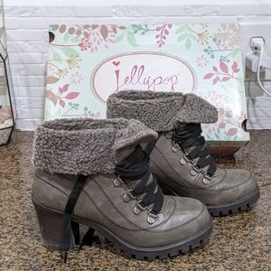 Jellypop Leak lace-up boots size 8
